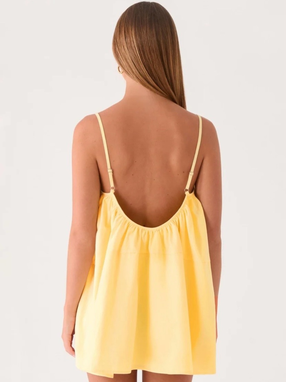 Peppermayo Yellow Lorima Mini Dress - Womens Size 6 - Picture 2 of 8